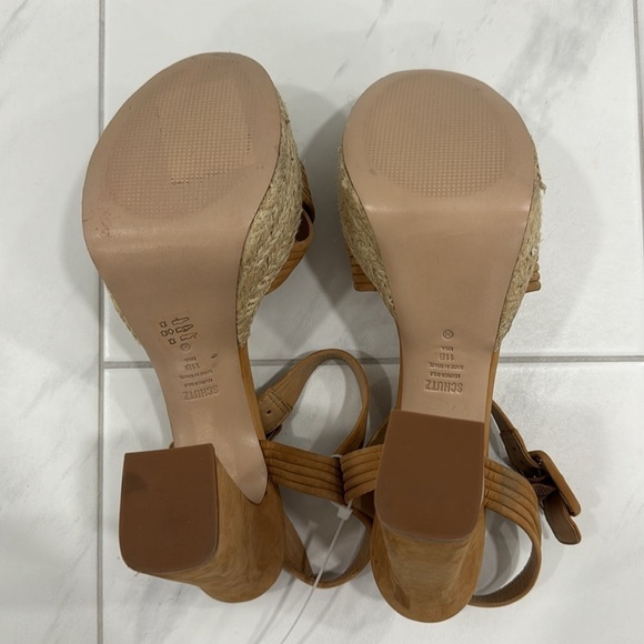 Schutz Blisse Platform Nubuck Sandal - Size 11 - Picture 11 of 14